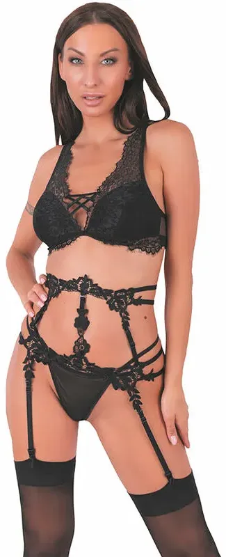 LIVCO CORSETTI FASHION  Finicia LC90725 Strumpfgürtel Schwarz - L/XL
