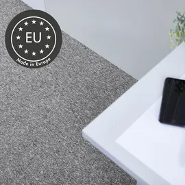 Andiamo Teppichboden ANDIAMO "Carlos, Feinschlinge, Gesamthöhe 6,5 mm, Made in Netherlands", grau, B:400cm L:250cm, Polypropylen, Teppiche, melierte Optik, Breite 200, 400 cm oder 500 cm, strapazierfähig
