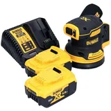 DeWalt DCW 210 P2 Akku Exzenterschleifer 18 V 125 mm inkl. 2x Akku 5,0 Ah + Ladegerät