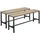Tectake Sitzbank Fairfield Braun 108 x 32,5 x 50 cm