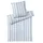 ELEGANTE Bettwäsche Waterstripe bleu, 135x200 cm + 80x80 cm)