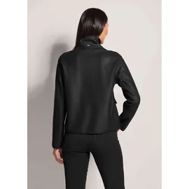 Madeleine Wollblazer mit Klappkragen und Pattentaschen in schwarz | Gr.: 44