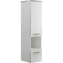 Saphir Quickset 931 Badschrank 30 x 122,5 x 33 cm Weiß