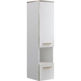 Saphir Quickset 931 Badschrank 30 x 122,5 x 33 cm Weiß