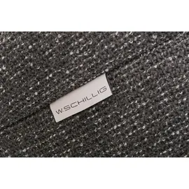 W.Schillig Ecksofa "finn, toller Sitzkomfort, L-Form, hochwertige Verarbeitungsdetails", grau (anthrazit s22), B:281cm H:71cm T:230cm, Flachgewebe S22 (100% Polyester);Stoff S37 (100% Polyester);Longlife Xtra-Leder Z59: Glattleder mit modischer Prägung.