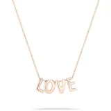 Echtzeit Love Letters Halskette 45 cm roségold Edelstahl