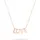 Echtzeit Love Letters Halskette 45 cm roségold Edelstahl