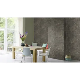 Rasch Textil Rasch Vliestapete 555745 Grau-Grauschwarz Muster & Motive 10,05 m x 0,53 m