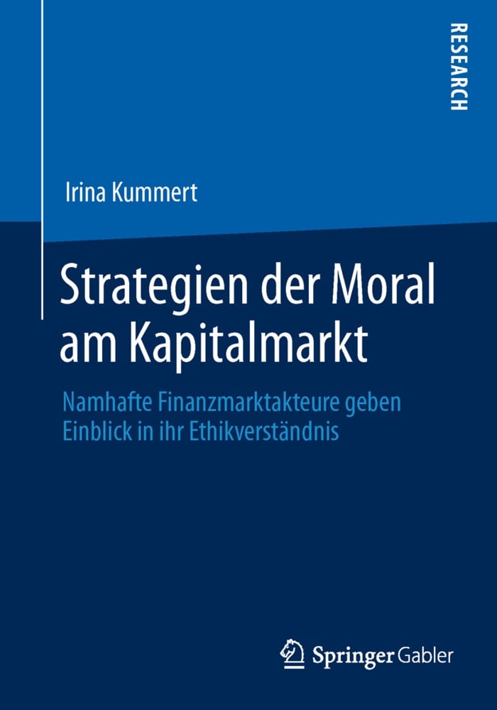 Strategien Der Moral Am Kapitalmarkt - Irina Kummert  Kartoniert (TB)