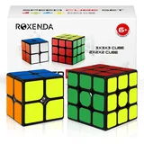 ROXENDA Zauberwürfel, Speed Würfel Set Mit 2X2 3X3 Cube Originale, Speedcube Mit