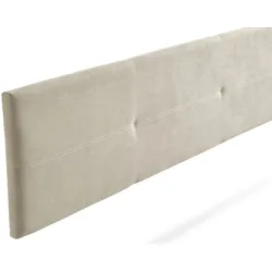 Gepolstertes Kopfteil ALMA Aqualine 160x50x5 cm - Getoastetes Beige - Moonia