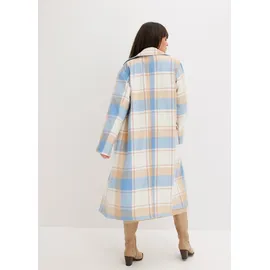 bonprix Oversize-Mantel n Wolloptik, blau, Gr.40, Oversize-Mantel in Wolloptik mit Reverskragen