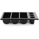 HENDI Besteckbehälter, schwarz, 530x325x(h)105mm - Hendi