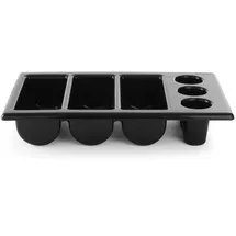 HENDI Besteckbehälter, schwarz, 530x325x(h)105mm - Hendi