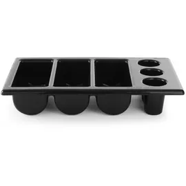 HENDI Besteckbehälter, schwarz, 530x325x(h)105mm - Hendi