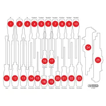 KS Tools Leere Schaumstoffeinlage zu 811.0041