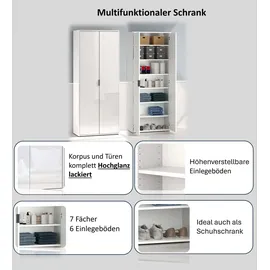 Home Affaire JOLLY 72,5 x 36 x 178 cm Weiß