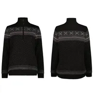 CMP Damen Knitted WP Pullover (Größe XL, schwarz)