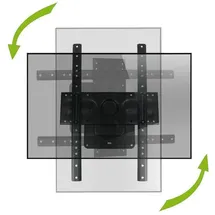 MonLines MWH011B drehbare TV Wandhalterung mit Pivot 37-80 Zoll, schwarz