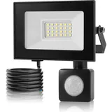 LED Strahler mit Bewegungsmelder Außen,20W 2000LM LED Strahler Außen,3000K Warmweiß LED Fluter Flutlichtstrahler,IP66 Wasserdicht LED Aussenstrahler Scheinwerfer für Hof Garten Garage
