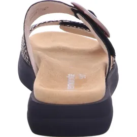 REMONTE Damen D2N51, Frauen Slipper,Pantoletten,Slip on,Freizeitschuhe,Schlupfschuhe,schluepfschuhe,Slides,Slip-ons,Mules,schwarz Kombi (03),36 EU - Schwarz - 36