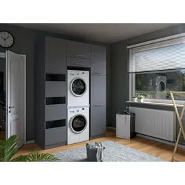 laundreezy Mehrzweckschrank-Set 168 x 238 x 68 cm Grau