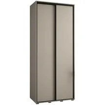 möbel kryspol Schwebetürenschrank Dakota 110 x 235,2 x 45 cm Schwarz