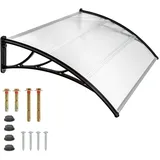 Tectake Vordach 120 x 93 cm transparent 401264