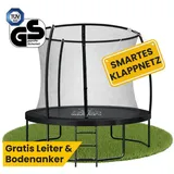 Zero Gravity Outdoor Trampolin 244 cm rund Schwarz