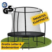 Zero Gravity Outdoor Trampolin 244 cm rund Schwarz