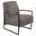 K+W Komfort & Wohnen Cocktailsessel 62 x 77 x 83 cm Braun mit bezogenen Armlehnen