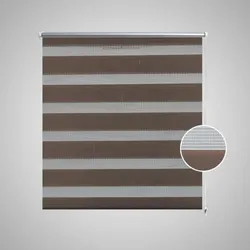 vidaXL Doppelrollo 40 x 100 cm Kaffeebraun