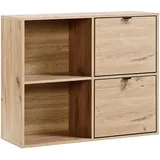 mokebo Aktenregal Eiche, 88x75x35 cm, Arbeitszimmer, Büroregale, Aktenregale