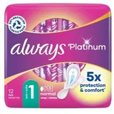0,48€/Stück-4x Always Damenbinden Normal (Gr 1)-Platinum-5x Schutz&Komfort-12Stk