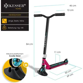 Kesser KESSER® Stuntscooter X-Limit-Pro pink/turqouise