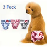 3er-Pack Hygienehosen für Hunde, wiederverwendbare Hundewindeln, waschbare Sicherheitshosen, Menstruationshygienewindeln,