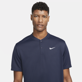Nike NikeCourt Dri-FIT Tennis-Blade-Poloshirt für Herren - Blau, M