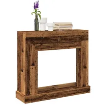 vidaXL Kaminumrandung 100 x 30 x 87,5 cm Altholz-Optik