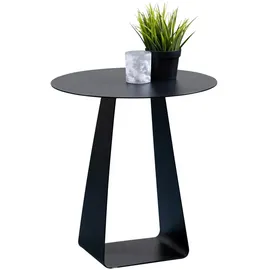 M2 Kollektion Beistelltisch FREDDY Ø 45 cm - Schwarz, Metall,