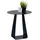 M2 Kollektion Beistelltisch FREDDY Ø 45 cm - Schwarz, Metall,