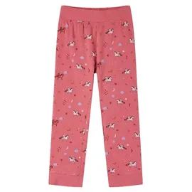vidaXL Kinderpyjama mit Langen Ärmeln Altrosa 104