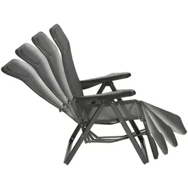 barths Lugano Relaxliege 65 x 85 x 114 cm anthrazit klappbar