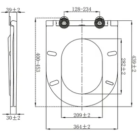 Aloni Absenkautomatik Weiß