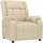 vidaXL Relaxsessel Creme Polyester 82 x 96 x 93 cm Beige mit Liegeposition