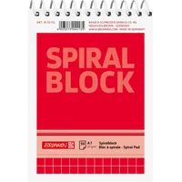 Brunnen Spiralnotizblock A7 kariert, 50 Blatt,