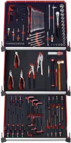 Facom 115-teiliger Werkzeugsatz (CMM.115BNL) in 9 Schaumstoffmodulen