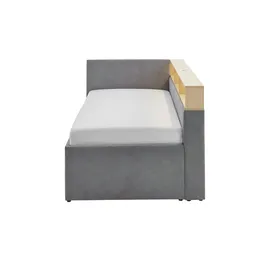 Möbel Kraft Polsterbett 112 x 210 cm Grau