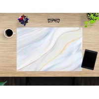 cover-your-desk.de Schreibtischunterlage Cremefarbener Marmor 60 x 40 cm