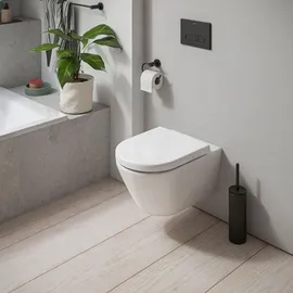 Duravit D-Code Wand-WC mit WC-Sitz Weiß hochglanz