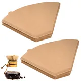 160 Stück Kaffeefilter Papier, U-Form Filter Kaffee Kaffeefilterpapier,Papier Kaffeefilter Größe, für Zuhause Büro Filterbecher Handfilter Kaffeemaschinen Kaffeekanne Filterbecher (4-7 Tassen)